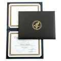 Turned Edge Diploma Holder For 2 Certificates (Portrait Style)